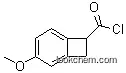 Molecular Structure of 65754-47-4 (Bicyclo[4.2.0]octa-1,3,5-triene-7-carbonyl chloride, 3-methoxy- (9CI))